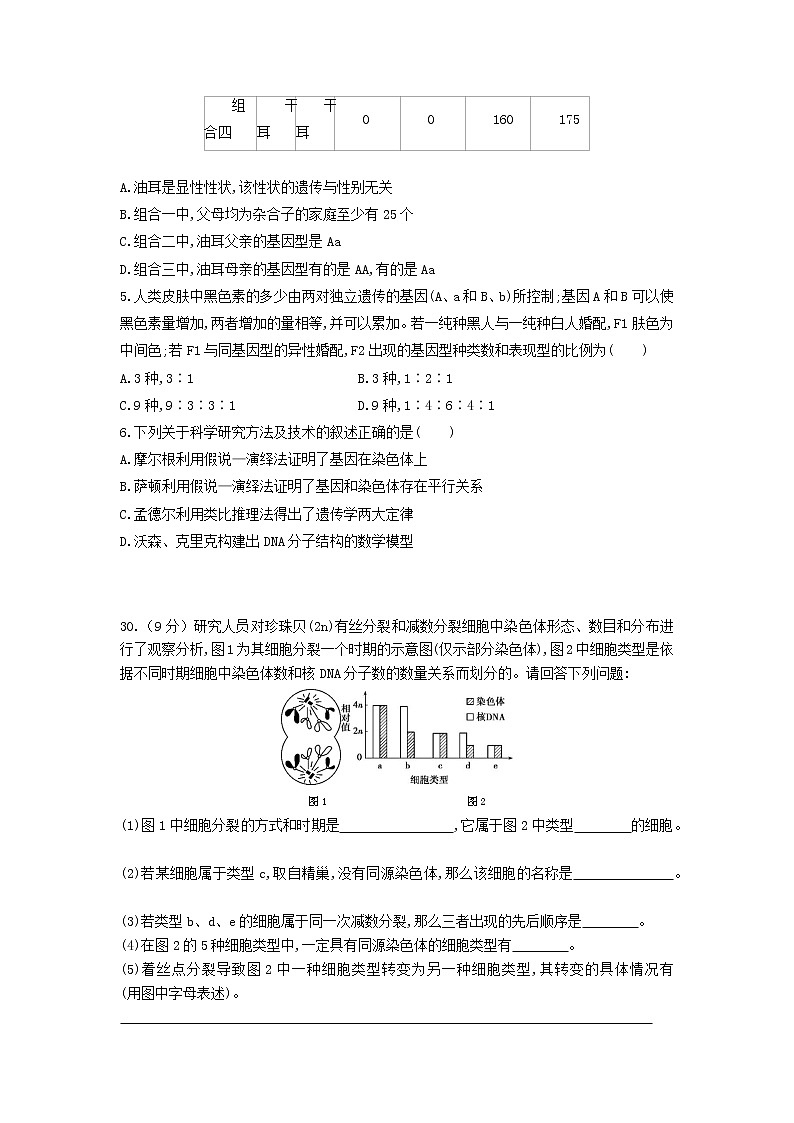 四川省仁寿县四校联考2020-2021学年高一下学期6月月考理综生物试题第2页