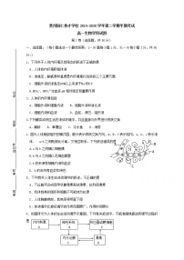 2020铜仁伟才学校高一下学期期中考试生物试题含答案