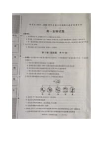 2020渭南临渭区高一下学期期末考试生物试题扫描版含答案