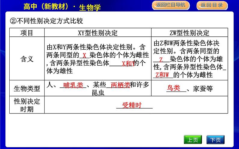 浙科版高中生物学必修2遗传与进化第二章染色体与遗传课时教学课件06