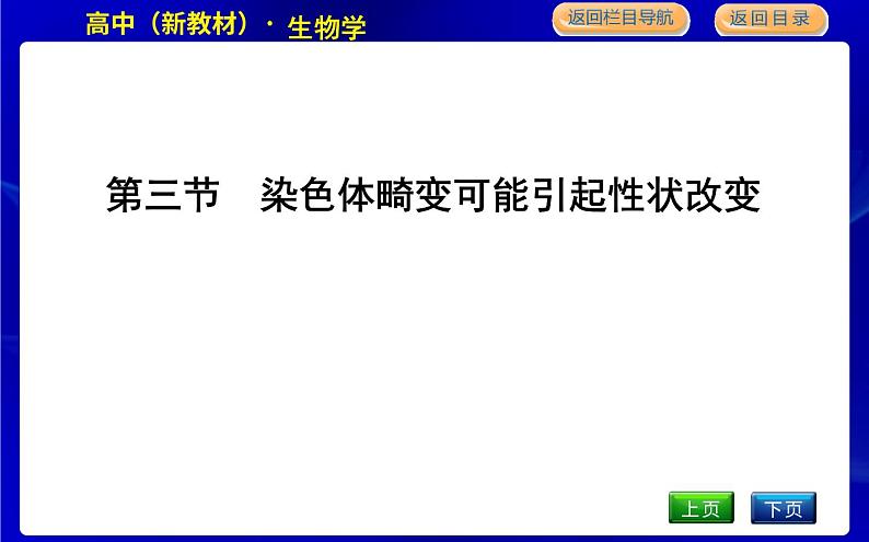 浙科版高中生物学必修2遗传与进化第四章生物的变异课时教学课件01