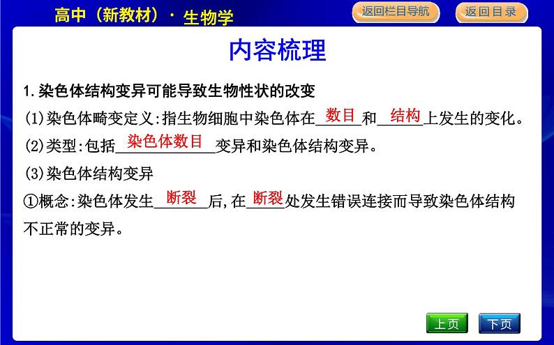 浙科版高中生物学必修2遗传与进化第四章生物的变异课时教学课件04