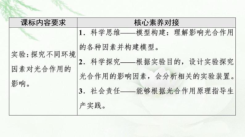 人教版高中生物必修1第5章第4节第3课时光合作用原理的应用课件第2页