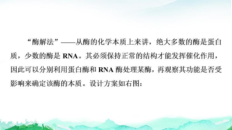 苏教版高中生物必修1第3章第1节素能提升课酶的相关实验设计和分析课件03