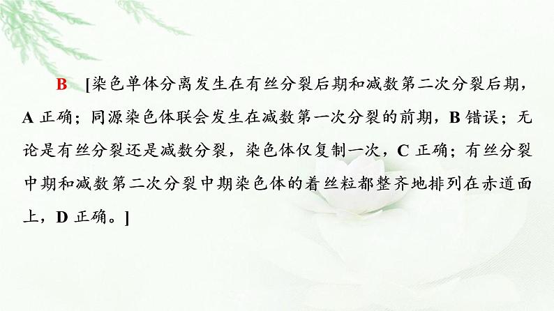 浙科版高中生物必修2遗传与进化第2章素能提升课减数分裂的重点题型与解题方法课件06