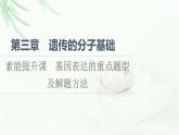 浙科版高中生物必修2遗传与进化第3章素能提升课基因表达的重点题型及解题方法课件