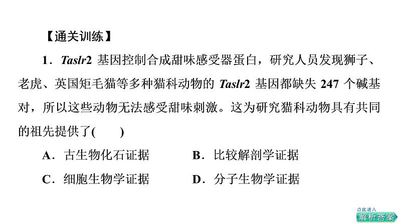 人教版高考生物一轮总复习必修2第7单元大概念升华课(必修概念4)课件04