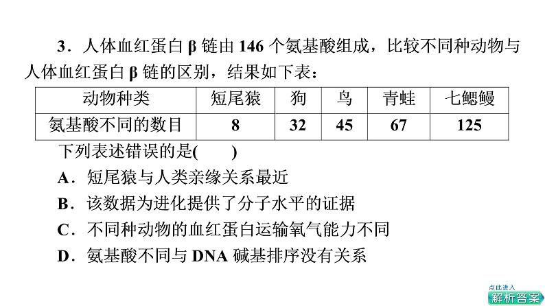 人教版高考生物一轮总复习必修2第7单元大概念升华课(必修概念4)课件08