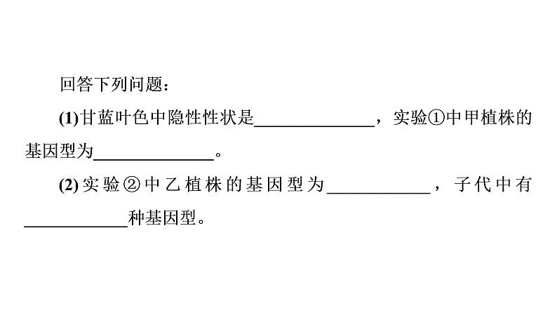 人教版高考生物一轮总复习必修2第5单元高频考点进阶课3自由组合定律在特殊情况下的重点题型课件第4页