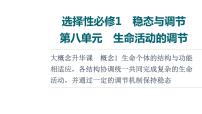 人教版高考生物一轮总复习选择性必修1第8单元大概念升华课(选择性必修概念1)课件