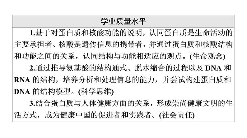 人教版高考生物一轮总复习必修1第1单元第3课蛋白质和核酸课件第3页