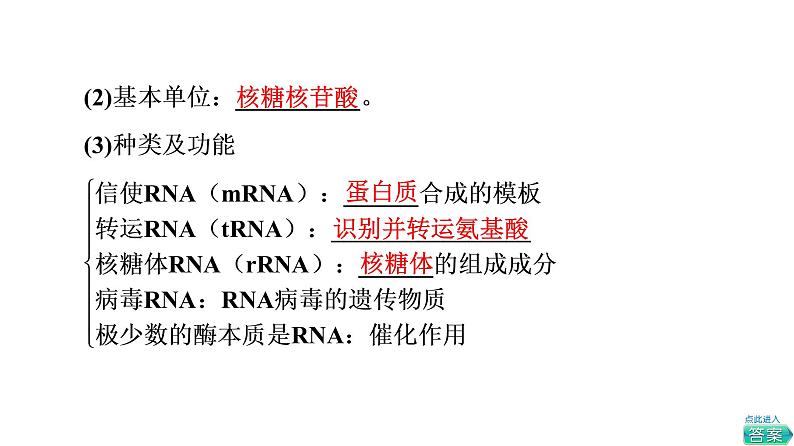 人教版高考生物一轮总复习必修2第6单元第18课基因的表达课件第5页