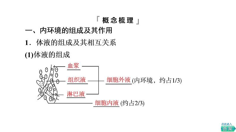 人教版高考生物一轮总复习选择性必修1第8单元第22课人体的内环境与稳态课件06