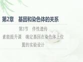 人教版高中生物必修2第2章第3节素能提升课确定基因在染色体上位置的实验设计课件