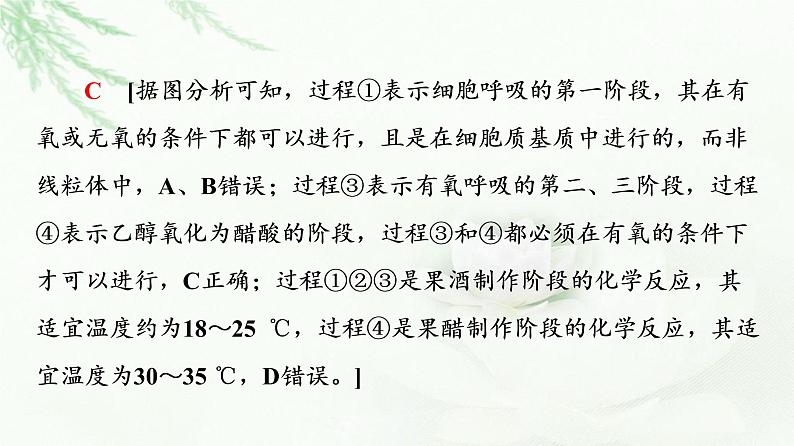 苏教版高中生物选择性必修3第1章素能提升课发酵工程与其他相关知识的综合课件第7页