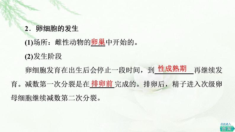 苏教版高中生物选择性必修3第2章第4节第1课时哺乳动物胚胎发育的基本过程和体外受精课件第6页