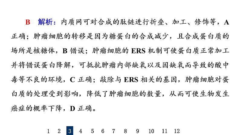 人教版高考生物一轮总复习课时质量评价5细胞器之间的分工合作课件第6页