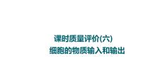 人教版高考生物一轮总复习课时质量评价6细胞的物质输入和输出课件