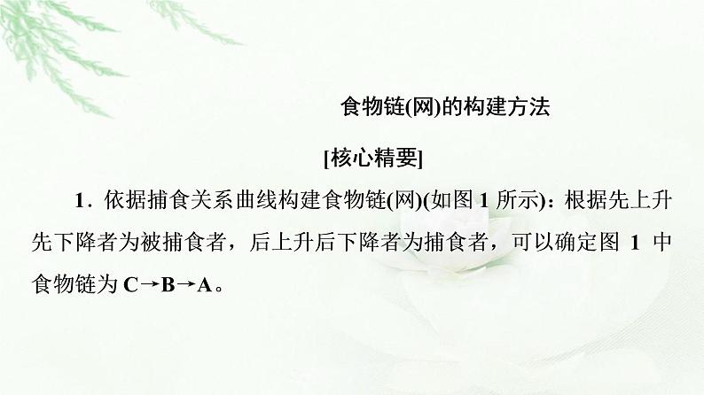 浙科版高中生物选择性必修2第3章素能提升课营养结构的构建及能量流动的计算课件第2页