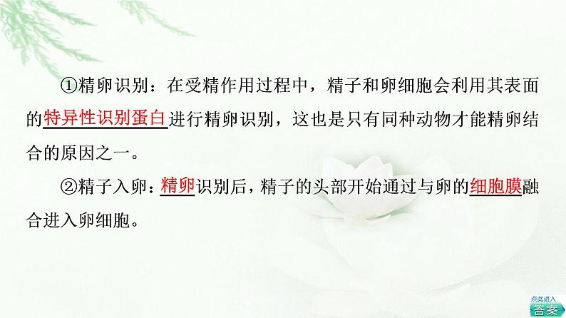 浙科版高中生物选择性必修3第3章第4节第1课时胚胎工程的理论基础课件06