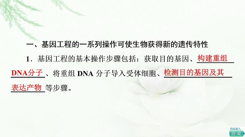 浙科版高中生物选择性必修3第4章第1节第2课时基因结构及目的基因的获取课件04