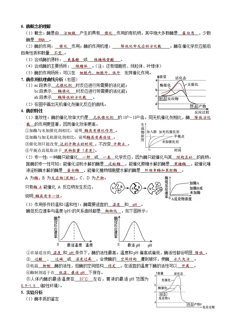 第5章 细胞的能量供应和利用-【学霸养成】2022-2023学年高一上学期生物必背知识清单（教师版）第2页