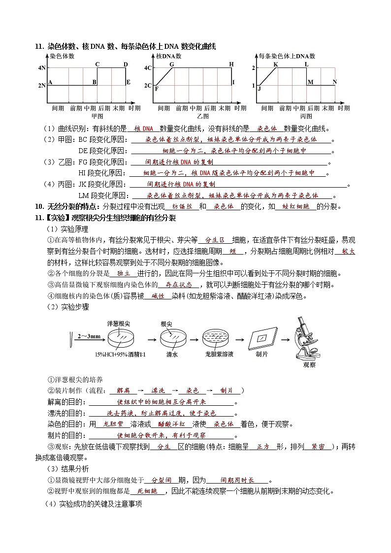 第6章 细胞的生命历程-【学霸养成】2022-2023学年高一上学期生物必背知识清单（教师版）第3页