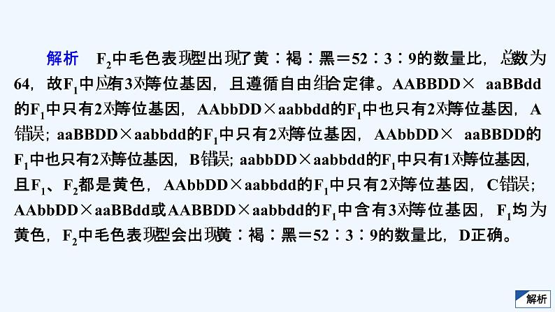 【最新版】23届生物新高考二轮专题复习之专题5　遗传的基本规律及人类遗传病【同步课件】第6页