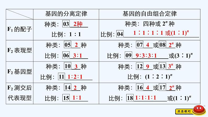 【最新版】23届生物新高考二轮专题总结+练习之专题5　遗传的基本规律及人类遗传病【同步课件】第4页