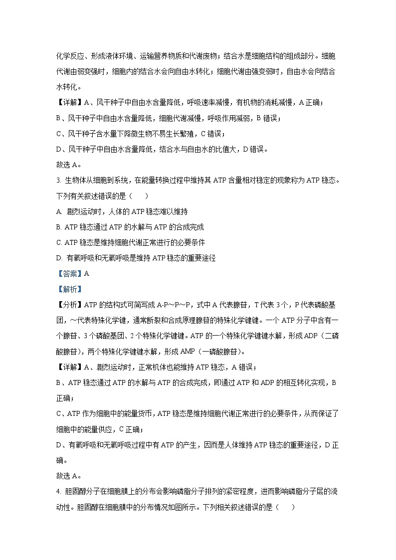 山西省忻州市2022-2023学年高三生物上学期第二次联考试题（Word版附解析）第2页