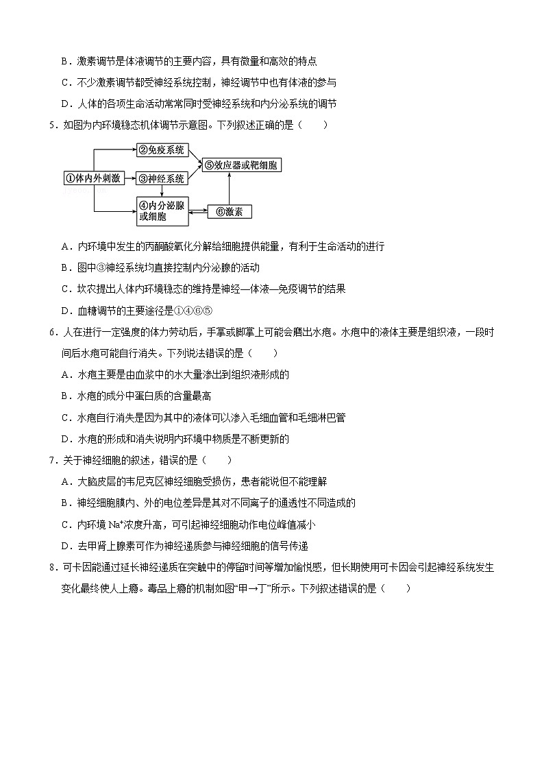 期中冲刺卷02-2022-2023学年高二生物上学期期中期末考点大串讲02
