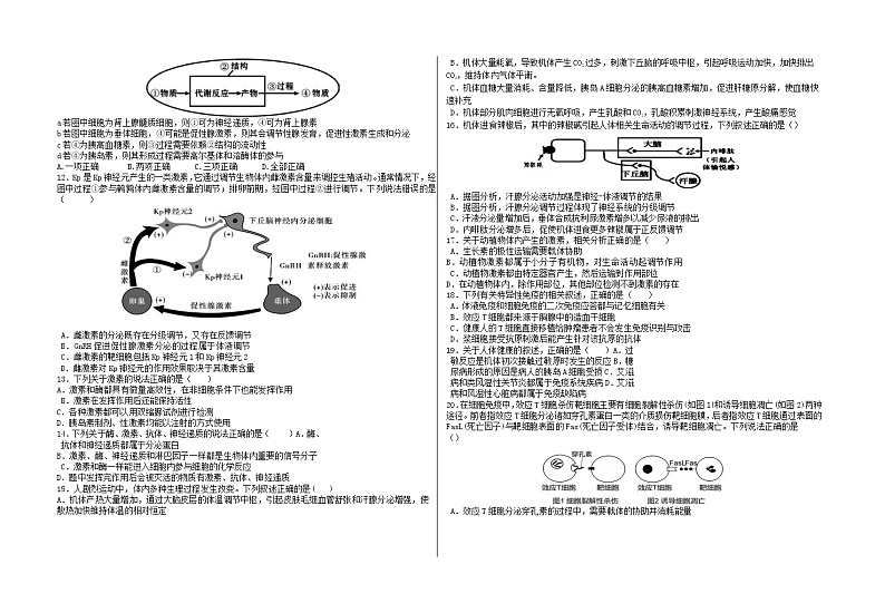 2021合肥六中高二上学期期中考试生物含解析第2页