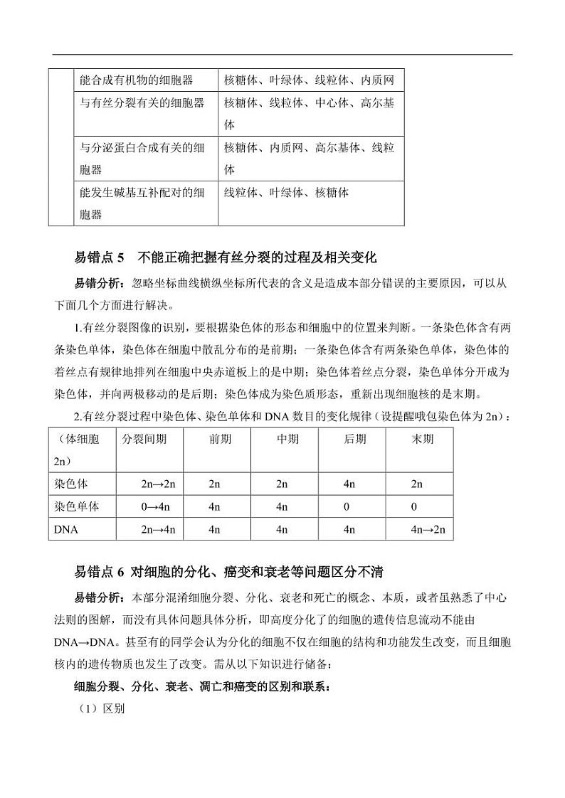 2022年武汉市高考生物易错知识点总结第3页