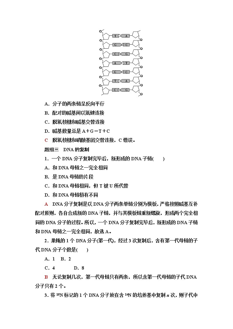 普通高中生物学业水平合格性考试考点过关练10遗传的分子基础含答案第3页