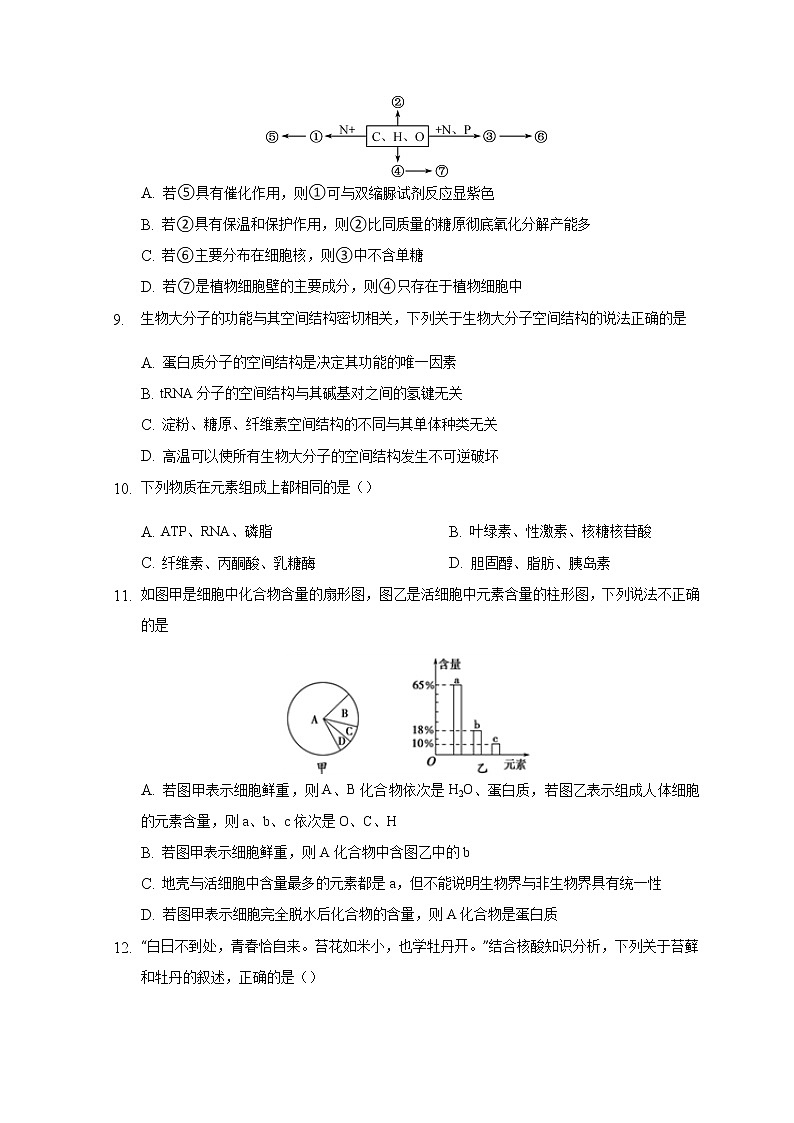 2021石嘴山三中高三补习班上学期期中考试生物含答案第3页