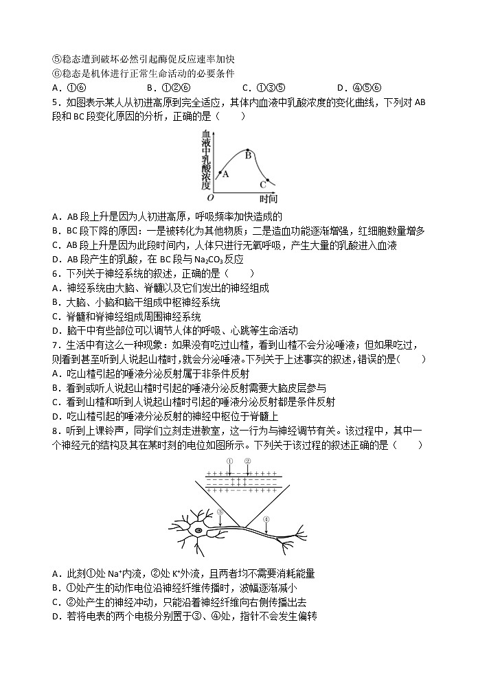 江苏省扬州中学2022-2023学年高二10月阶段检测生物试题 无答案第2页