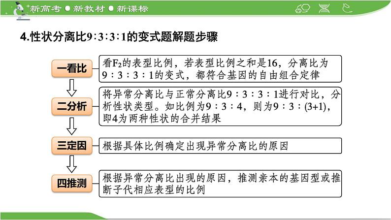 【高考大一轮单元复习】高考生物单元复习课件与检测-微专题07《自由组合定律中的特殊情况》（新教材新高考）第7页