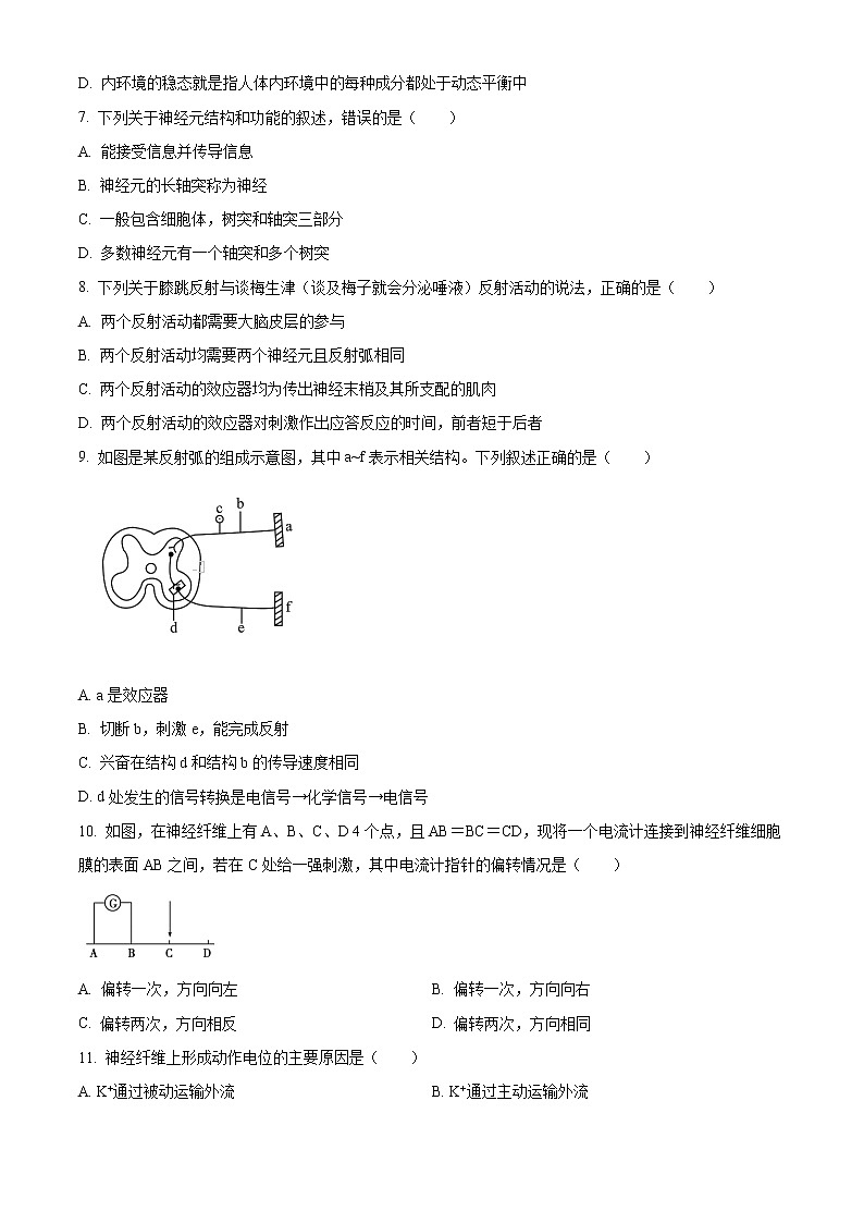 陕西省榆林市第十中学2022-2023学年高二上学期第一次月考生物试题无答案第2页