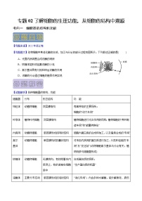 【高考真题解密】高考生物真题题源-专题02《了解细胞的生理功能，从细胞的结构中溯源》母题解密（全国通用）