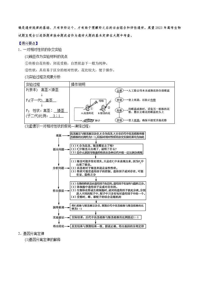 【高考真题解密】高考生物真题题源-专题07《生物的后代，从遗传的基本规律中溯源》母题解密（全国通用）02
