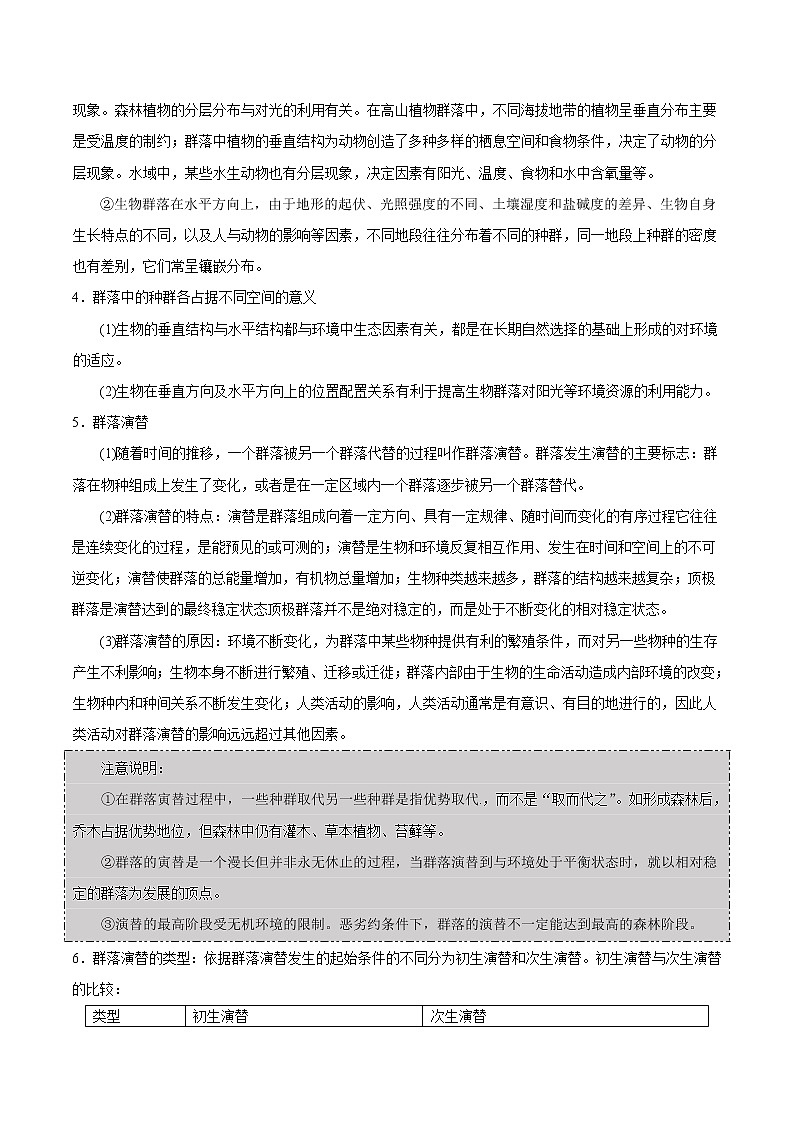 【高考真题解密】高考生物真题题源-专题13《种间关系，从群落的结构和演替中溯源》母题解密（全国通用）03