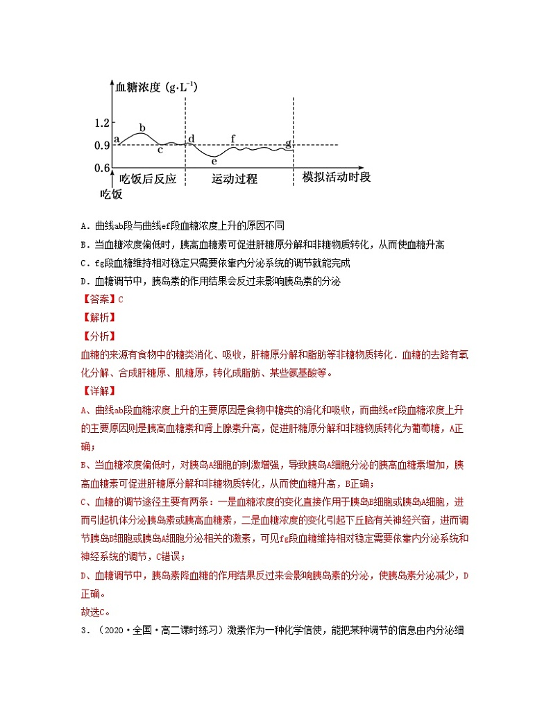 第十三单元 体液调节（解析版）练习第2页