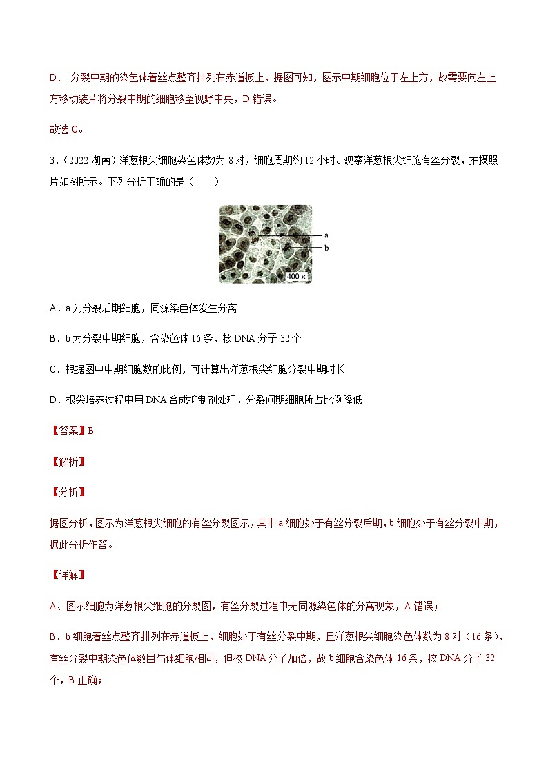 专题15 实验与探究-十年（2013-2022）高考生物真题分项汇编（全国通用）（解析版）第3页
