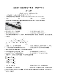 2023北京市四中高三上学期期中生物试题含答案