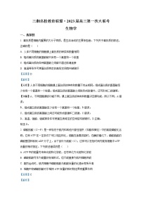 湖南省三湘名校教育联盟2023届高三生物上学期第一次大联考试卷（Word版附解析）