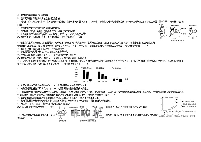 2023青岛二中高三上学期11月期中考试生物试题含答案03