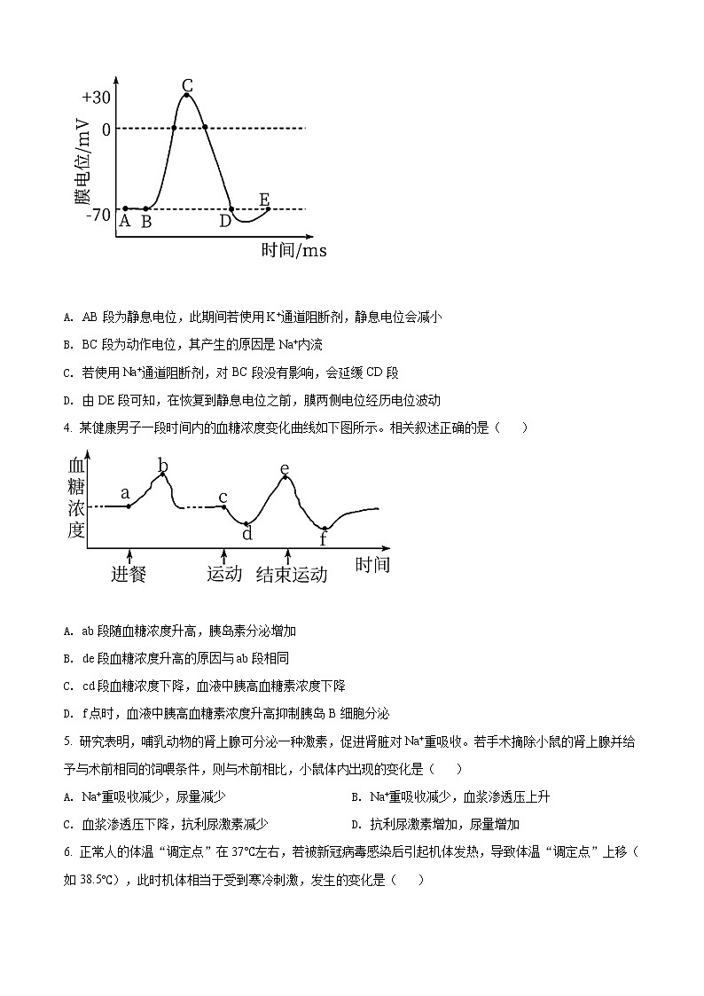 精品解析：山东省淄博市2020-2021学年高二上学期期末生物试题02