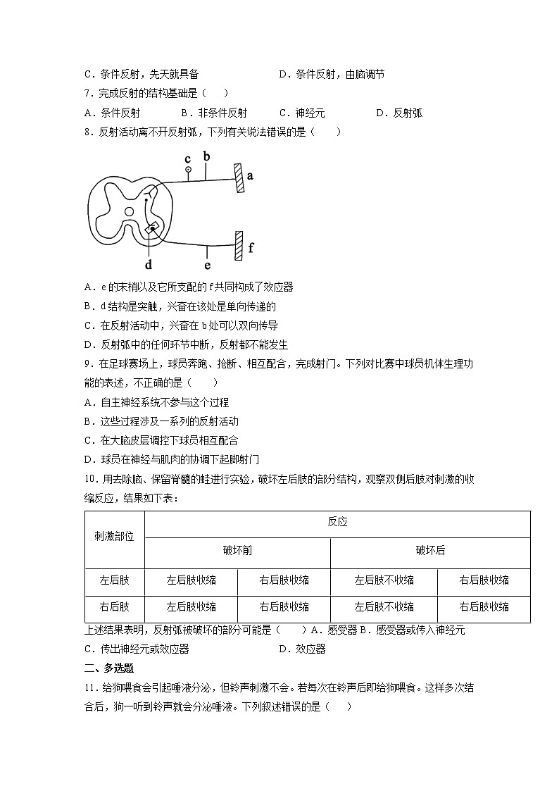 2.2 神经调节的基本方式-高中生物 课件+练习（人教版2019 选择性必修1）02