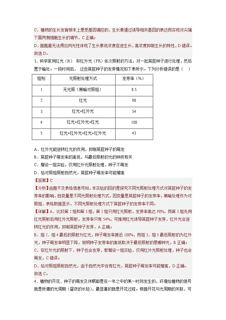 5.4 环境因素参与调节植物的生命活动-高中生物 课件+练习（人教版2019 选择性必修1）02