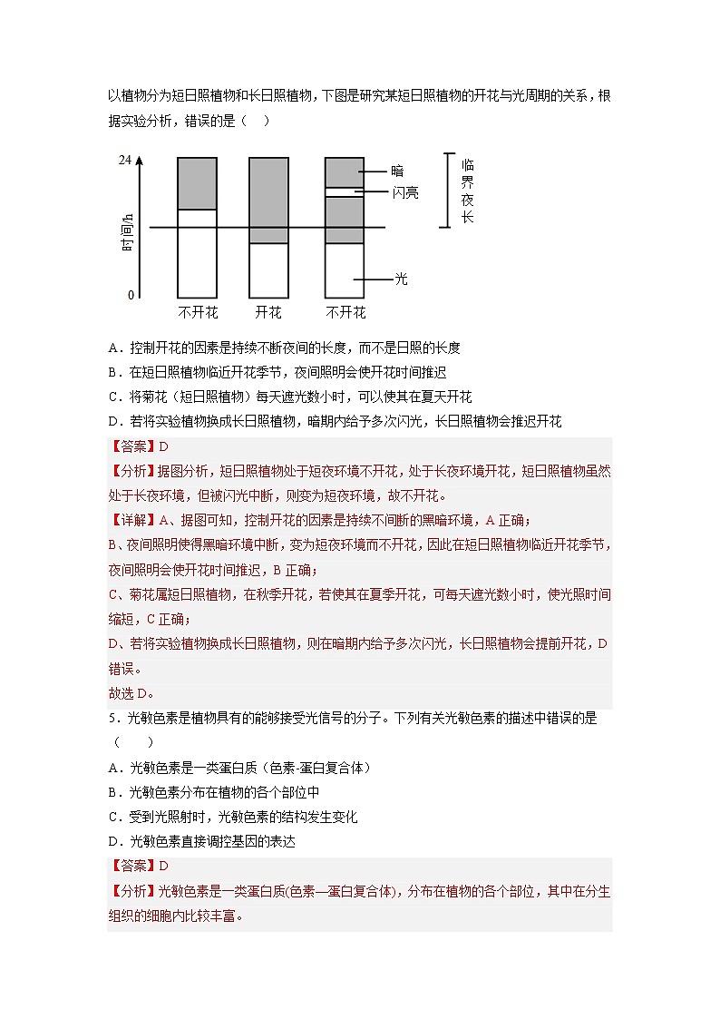 5.4 环境因素参与调节植物的生命活动-高中生物 课件+练习（人教版2019 选择性必修1）03